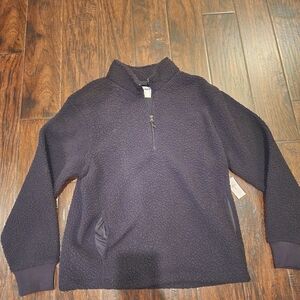 Old Navy Black Fleece Pull Over